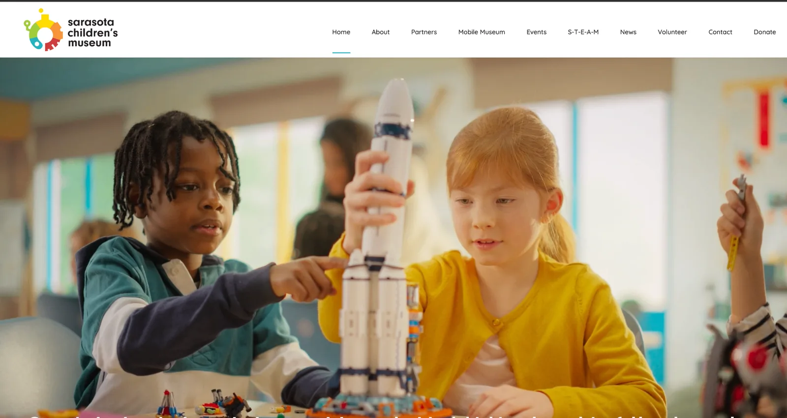 Sarasota Children's Museum homepage